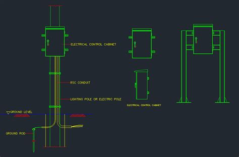 utility box electrical cad block